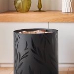 Range bûche Olympe, noir givré, 12 bûches, sur roulettes